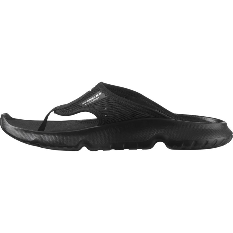 Black Salomon Reelax Break 5.0 Men's Flip Flops | IE TS4729